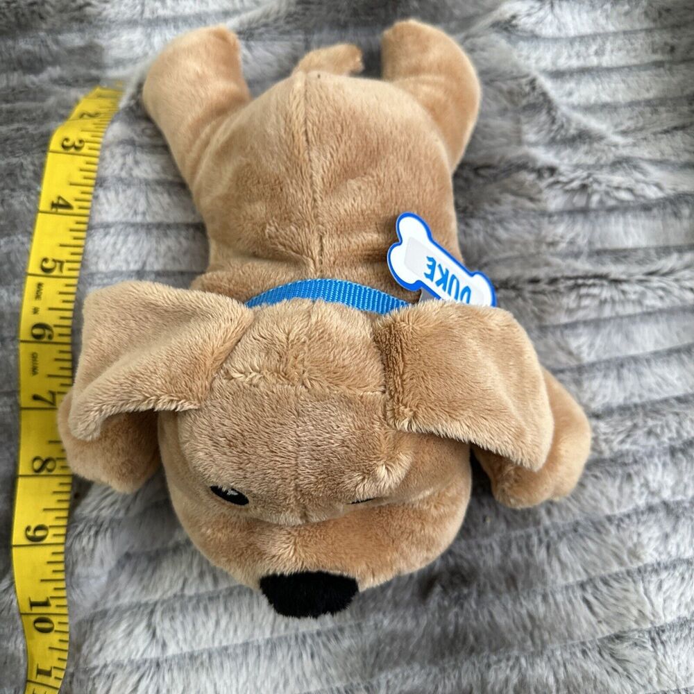Mellissa & Doug DUKE the Puppy Dog Plush 10" Beige Light Brown 10" Laying